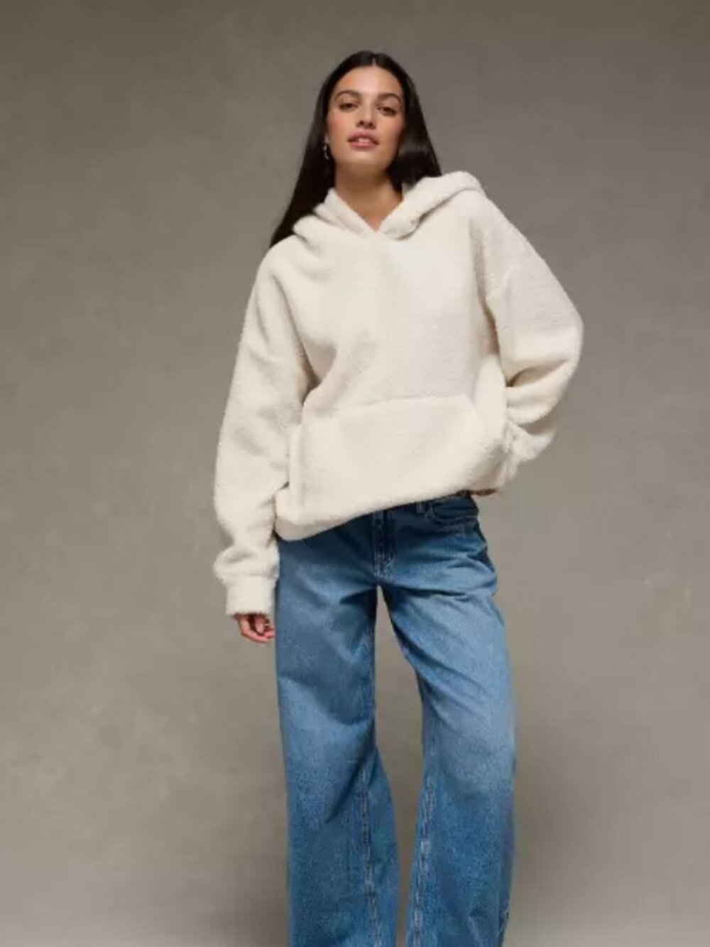 NWOT** AE Sherpa Fleece Hoodie